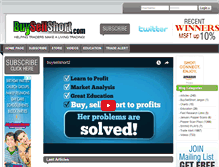 Tablet Screenshot of buysellshort.net